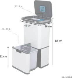 SVITA Sensor-Mülleimer 60L Aktivkohle- Und Selbstreinigungs-Funktion Weiß 11 SVITA Sensor-Mülleimer 60L Aktivkohle- Und Selbstreinigungs-Funktion Weiß -Leifheit || Vileda || Wenko Verkaufsgeschäft e24fb48a66fe0630e6722c84d6aaf040
