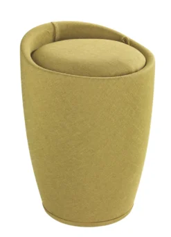 Wenko Hocker Candy Green Leinenoptik
