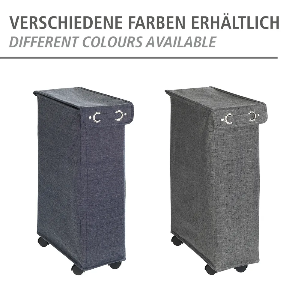 Wenko Wäschesammler Corno Prime Schwarz/Weiß 11 Wenko Wäschesammler Corno Prime Schwarz/Weiß – Bild 11