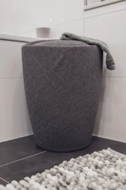 Wenko Hocker Candy Grey Leinenoptik, Mit Wäschesack -Leifheit || Vileda || Wenko Verkaufsgeschäft e592508b7d049c346d0449d143337b90