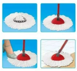 Wischmopp Ersatzkopf - Für Vileda Wischmopp Ersatzkopf- Extra-Dicke Fasern Ohne Ausfransen - Für Vileda Easy Wring Ersatzkopf - Langlebig Und Perfekte Passform -Leifheit || Vileda || Wenko Verkaufsgeschäft e65744e6f6c07f3524900d9dc728127a