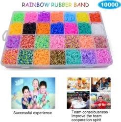 Loom-Bänder-Web-Set Für Kinder Zum Basteln,Gummi Loom Bänds DIY Webstuhl Bänder Band Box Mit Armband Halskette Strickwerkzeug Zum Kinderspielzeug -Leifheit || Vileda || Wenko Verkaufsgeschäft e8469a7cf26eaabd28be682ebb7a5f86