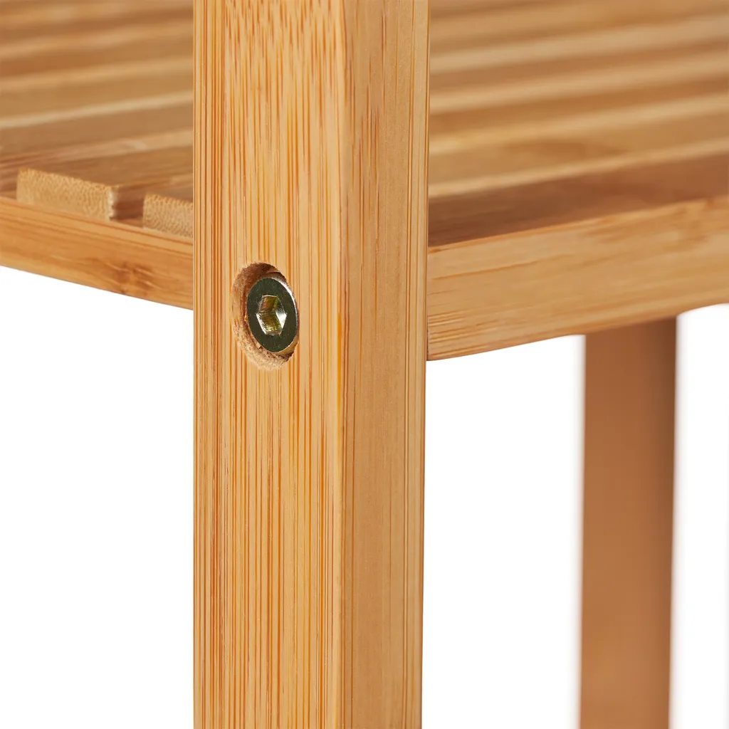 Relaxdays Bambus Badregal Mit Wäschekorb 7 Relaxdays Bambus Badregal Mit Wäschekorb – Bild 7