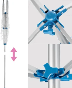 Tectake Wäschespinne - Grau -Leifheit || Vileda || Wenko Verkaufsgeschäft eb78640b4dddd16b3e4d462e3e444379