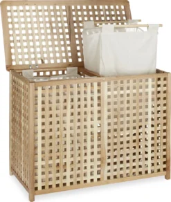 Relaxdays Wäschesammler Duo Walnuss 10 Relaxdays Wäschesammler Duo Walnuss -Leifheit || Vileda || Wenko Verkaufsgeschäft ebd5b0411acfee05fb3033c1eeb05b7e