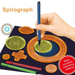 27 Teiliges Spiral Designere Set,ineinandergreifende Zahnräder Mit Stiften, Spiraldesigns Zum Elektronischen Oder Manuellen Zeichnen -Leifheit || Vileda || Wenko Verkaufsgeschäft ebfec078a734f4014b68969bf03195de