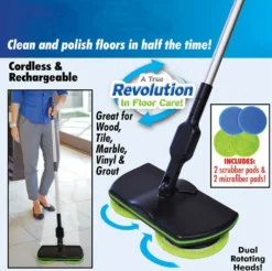 5 In 1 Floating Mop,Kabellos Rotierender Reinigungsmopp,Saugfähige Wischmops,Wiederaufladbarer,Mit Zwei Spinnköpfen,Sechs Mikrofaser-Pads Wischmops -Leifheit || Vileda || Wenko Verkaufsgeschäft ec3f0f4900a4e5edf0f548ac246b28cf