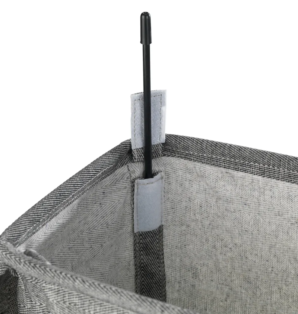 Wenko Wäschesammler Corno Prime Schwarz/Weiß 5 Wenko Wäschesammler Corno Prime Schwarz/Weiß – Bild 5