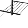 Zusammenklappbarer Wandwäschetrockner Neigbar Mit 6 Trockenstäben - Schwarz - Trockenlänge 3,60 Cm