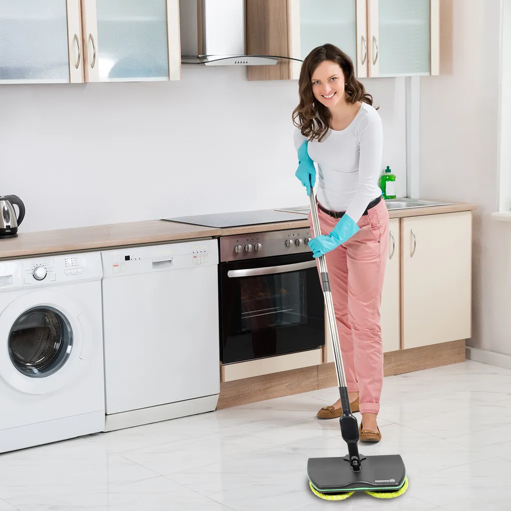 Starlyf® Powertwin Mop - Drahtloser Rotierender Etelektrischer Mop, Elektrischer Akku-Besen - Wischt, Schrubbt & Poliert – Aus Der TV Werbung 9 Starlyf® Powertwin Mop - Drahtloser Rotierender Etelektrischer Mop, Elektrischer Akku-Besen - Wischt, Schrubbt & Poliert – Aus Der TV Werbung – Bild 9