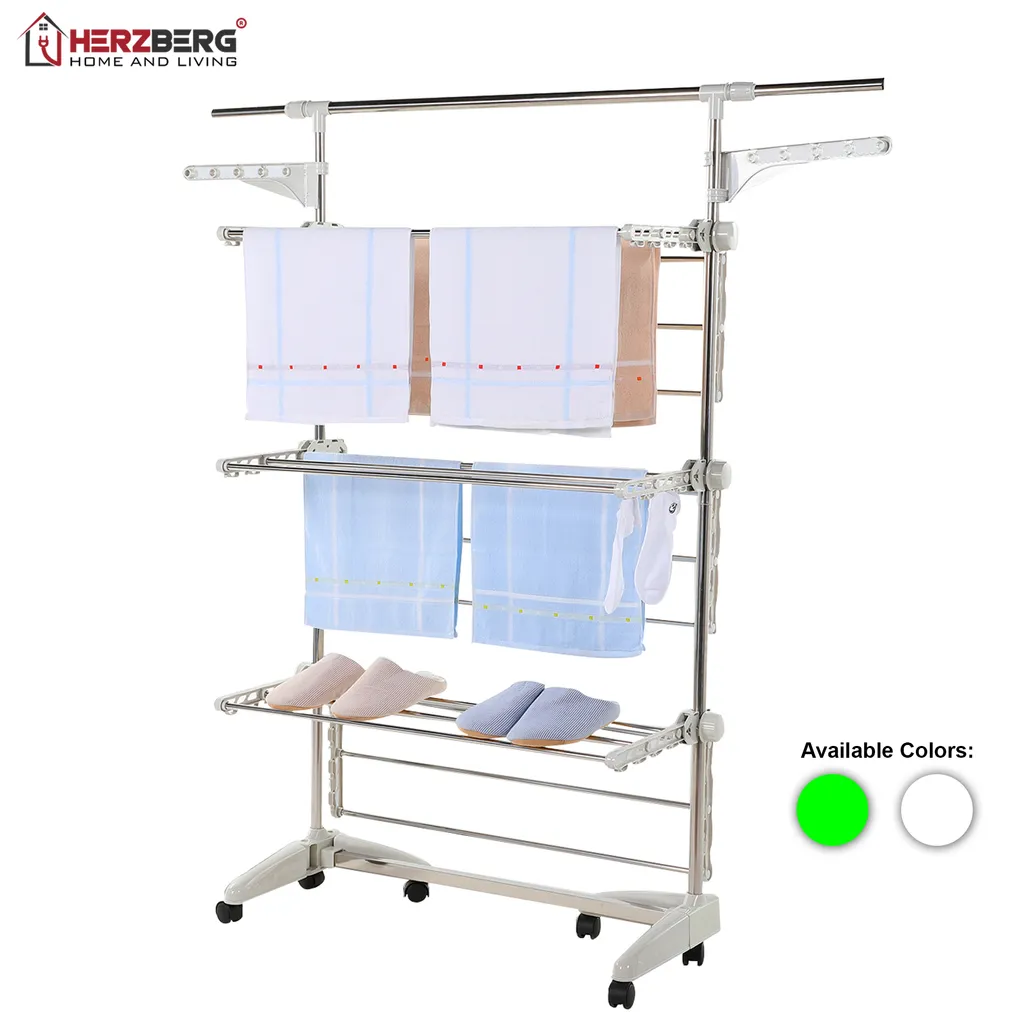 Herzberg HG-5015; Wschetrockner Multifunktions-faltbar Weiß 8 Herzberg HG-5015; Wschetrockner Multifunktions-faltbar Weiß – Bild 8