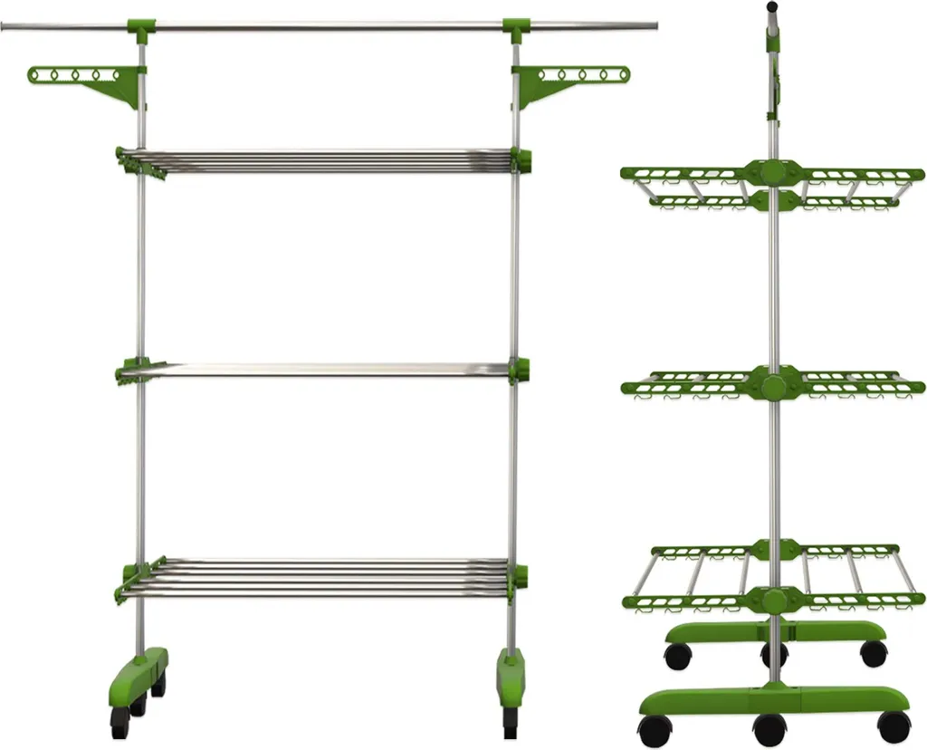 Herzberg HG-5015; Wschetrockner Multifunktions-faltbar Weiß 5 Herzberg HG-5015; Wschetrockner Multifunktions-faltbar Weiß – Bild 5