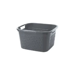 ROTHO Wäschekorb 22 L COUNTRY, Farbe:Anthrazit