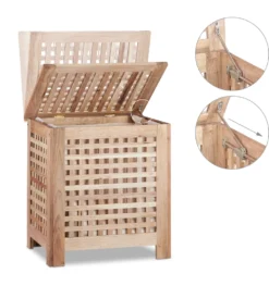 Relaxdays Wäschetruhe Walnuss -Leifheit || Vileda || Wenko Verkaufsgeschäft ee7c5a04672a8ac600ea01497da26e34