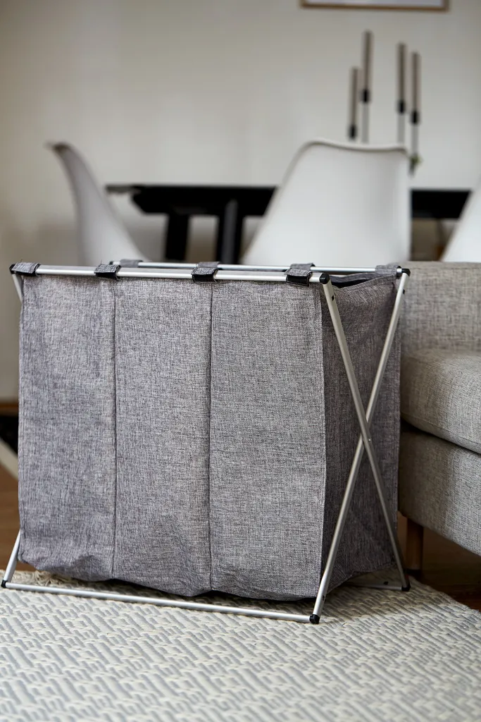 Wenko Wäschesammler Trio Grau Meliert 4 Wenko Wäschesammler Trio Grau Meliert – Bild 4