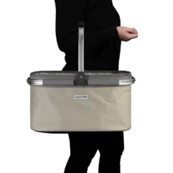 Anndora Einkaufskorb - Champagner-grau (22 Liter) - Champagner -Leifheit || Vileda || Wenko Verkaufsgeschäft eeb738e5d5bf043b72f6f4bb7a4adc59