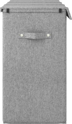 VidaXL Faltbarer Wäschekorb Grau 64,5x34,5x59 Cm Leinenimitat Stoff -Leifheit || Vileda || Wenko Verkaufsgeschäft eeda3caeddfe6c295090efa3e6bb5748