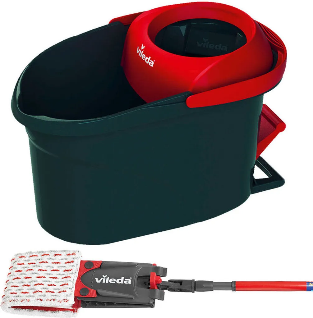 Vileda UltraMax Turbo Komplett-Set Mit Teleskopstiel Wischmop Eimer Bodenwischer 2 Vileda UltraMax Turbo Komplett-Set Mit Teleskopstiel Wischmop Eimer Bodenwischer – Bild 2