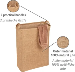 Wenko Wäschesammler Juna Eckig -Leifheit || Vileda || Wenko Verkaufsgeschäft f0b6d8096adb1b4c6ceb2ed492dc3766