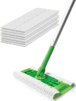 Swiffer Starter-Set 1 Bodenwischer + 8 Boden-Staubtücher Staubmagnet Tücher
