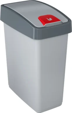 Keeeper Abfalleimer "magne" 25 Liter Silber / Grau