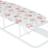 ONVAYA Tischbügelbrett | Mini Bügelbrett | Bügeltisch | Kleines, Platzsparendes Bügelbrett | Rosen Design