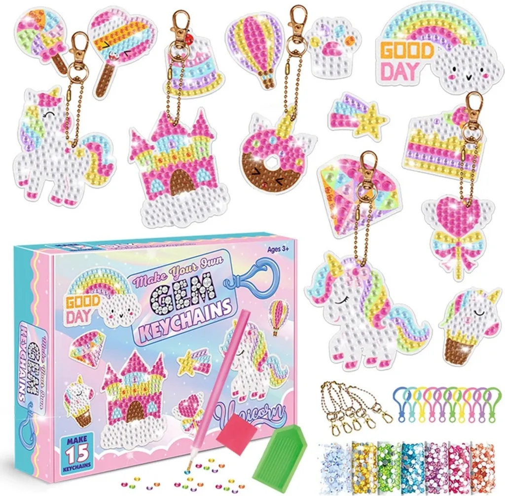 5D DIY Diamond Painting Schlüsselanhänger Set, Diamond Painting Schlüsselanhänger, 5D Diamond Diamond Painting Mit DIY Tools, Party Bag Kindergeburtstagsfeier 1 5D DIY Diamond Painting Schlüsselanhänger Set, Diamond Painting Schlüsselanhänger, 5D Diamond Diamond Painting Mit DIY Tools, Party Bag Kindergeburtstagsfeier