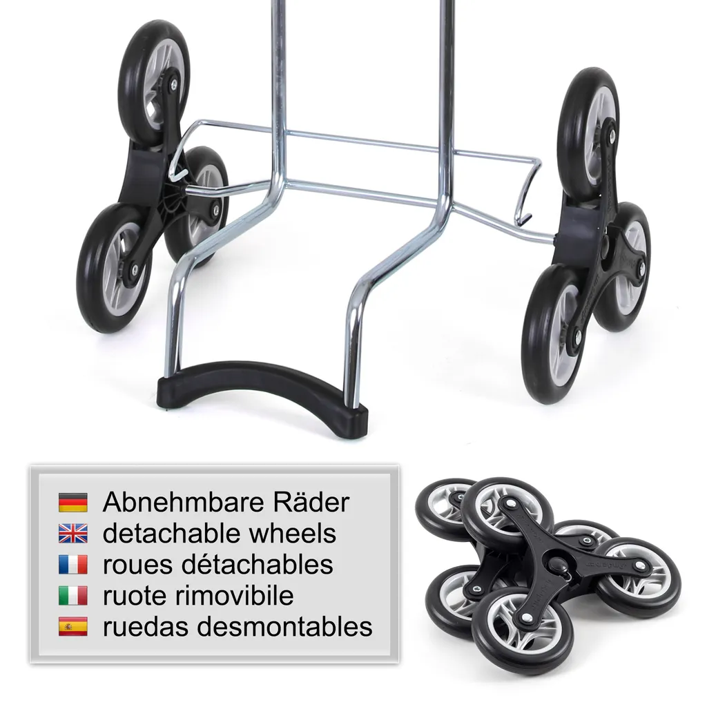 Andersen Shopper Treppensteiger Scala Stahl Mit Rad Ø 3 X 13cm Und 41 Liter Tasche Dots Blau Mit Kühlfach 5 Andersen Shopper Treppensteiger Scala Stahl Mit Rad Ø 3 X 13cm Und 41 Liter Tasche Dots Blau Mit Kühlfach – Bild 5