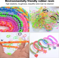 Loom-Bänder-Web-Set Für Kinder Zum Basteln,Gummi Loom Bänds DIY Webstuhl Bänder Band Box Mit Armband Halskette Strickwerkzeug Zum Kinderspielzeug -Leifheit || Vileda || Wenko Verkaufsgeschäft f3806c6278b195942577d640637ef798