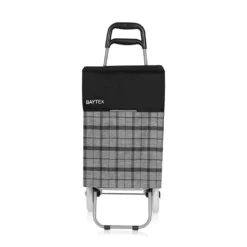 Baytex Einkaufstrolley Mara Grau Kariert