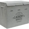 3 Fächer Wäschekorb Mit Deckel - 84L Wäschesammler Faltbar - 60x30x50 Wäschebox