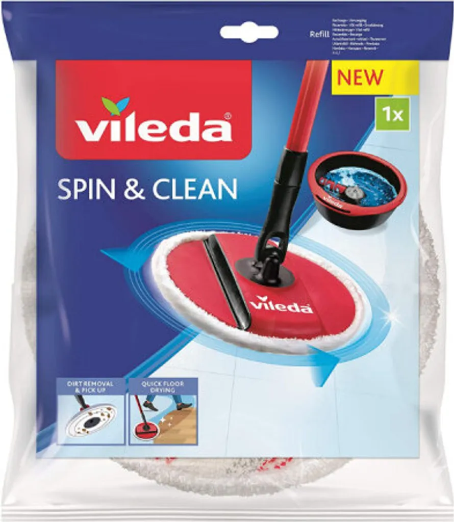 VILEDA Ersatzmop Spin And Clean 1 VILEDA Ersatzmop Spin And Clean