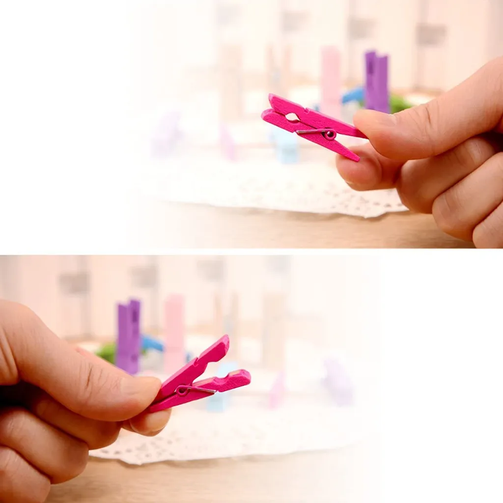 100 Stück Wäscheklammern, Farbig Wäscheklammer Klammern DekoKlammern Holzwäscheklammern Holzklammern Zierklammern Für Fotos Fotowand Clothespins DIY Handwerks 7 100 Stück Wäscheklammern, Farbig Wäscheklammer Klammern DekoKlammern Holzwäscheklammern Holzklammern Zierklammern Für Fotos Fotowand Clothespins DIY Handwerks – Bild 7