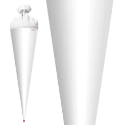 Roth Bastel-Schultüte Groß Weiß - 70 Cm Rund - Extra Stabil Durch Rot(h)-Spitze Mit Weißem Filz-Verschluss -Leifheit || Vileda || Wenko Verkaufsgeschäft f9572a88de4f11c2156784aa1aef3386