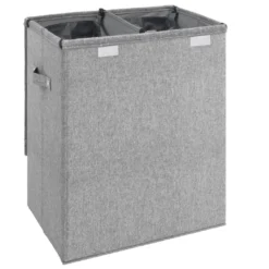 VidaXL Faltbarer Wäschekorb Grau 51x34,5x59 Cm Leinenimitat Stoff 14 VidaXL Faltbarer Wäschekorb Grau 51x34,5x59 Cm Leinenimitat Stoff -Leifheit || Vileda || Wenko Verkaufsgeschäft f97bb4809ac8649633e5c14660ad7cab