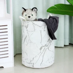 Foldable Washing Clothes Laundry Basket Dirty Clothes Storage Laundry Bag Hamper