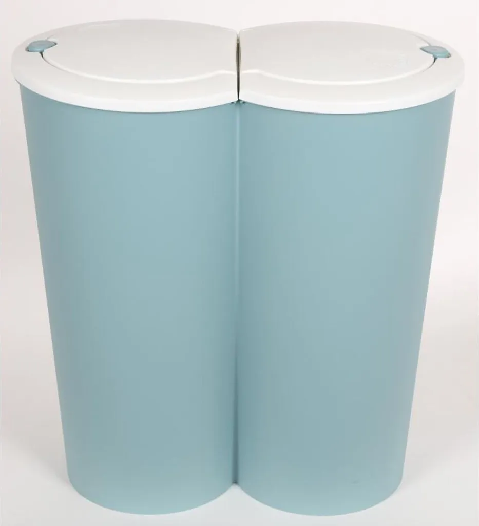 Deuba Mülleimer 50 L Duo 2fach Trennsystem 2x25L Druckknopf-Automatik Küche Abfalleimer Müllbehälter Mülltrennung Büro, Farbe:schwarz - Black - Noir 13 Deuba Mülleimer 50 L Duo 2fach Trennsystem 2x25L Druckknopf-Automatik Küche Abfalleimer Müllbehälter Mülltrennung Büro, Farbe:schwarz - Black - Noir – Bild 13