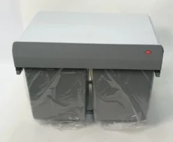 Wesco Einbau-Abfallsammler Double Shorty - 30 Liter (2x15 Liter), Alugrau, Ab 50er Schrankbreite, Mit Vollauszug -Leifheit || Vileda || Wenko Verkaufsgeschäft fadab4a2911f2765ce6594d2bd2cca88