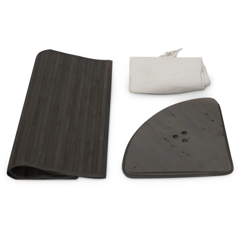 Relaxdays 1 X Eckwäschekorb Bambus Schwarz 9 Relaxdays 1 X Eckwäschekorb Bambus Schwarz – Bild 9