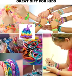 Loom-Bänder-Web-Set Für Kinder Zum Basteln,Gummi Loom Bänds DIY Webstuhl Bänder Band Box Mit Armband Halskette Strickwerkzeug Zum Kinderspielzeug -Leifheit || Vileda || Wenko Verkaufsgeschäft fb4163ea68c342041d171e4fe5eeaf32