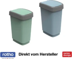 ROTHO Swingeimer 25 L TWIST ECO, Farbe:Grün -Leifheit || Vileda || Wenko Verkaufsgeschäft fbfb19d5439e6a381e714dbfec3528d2