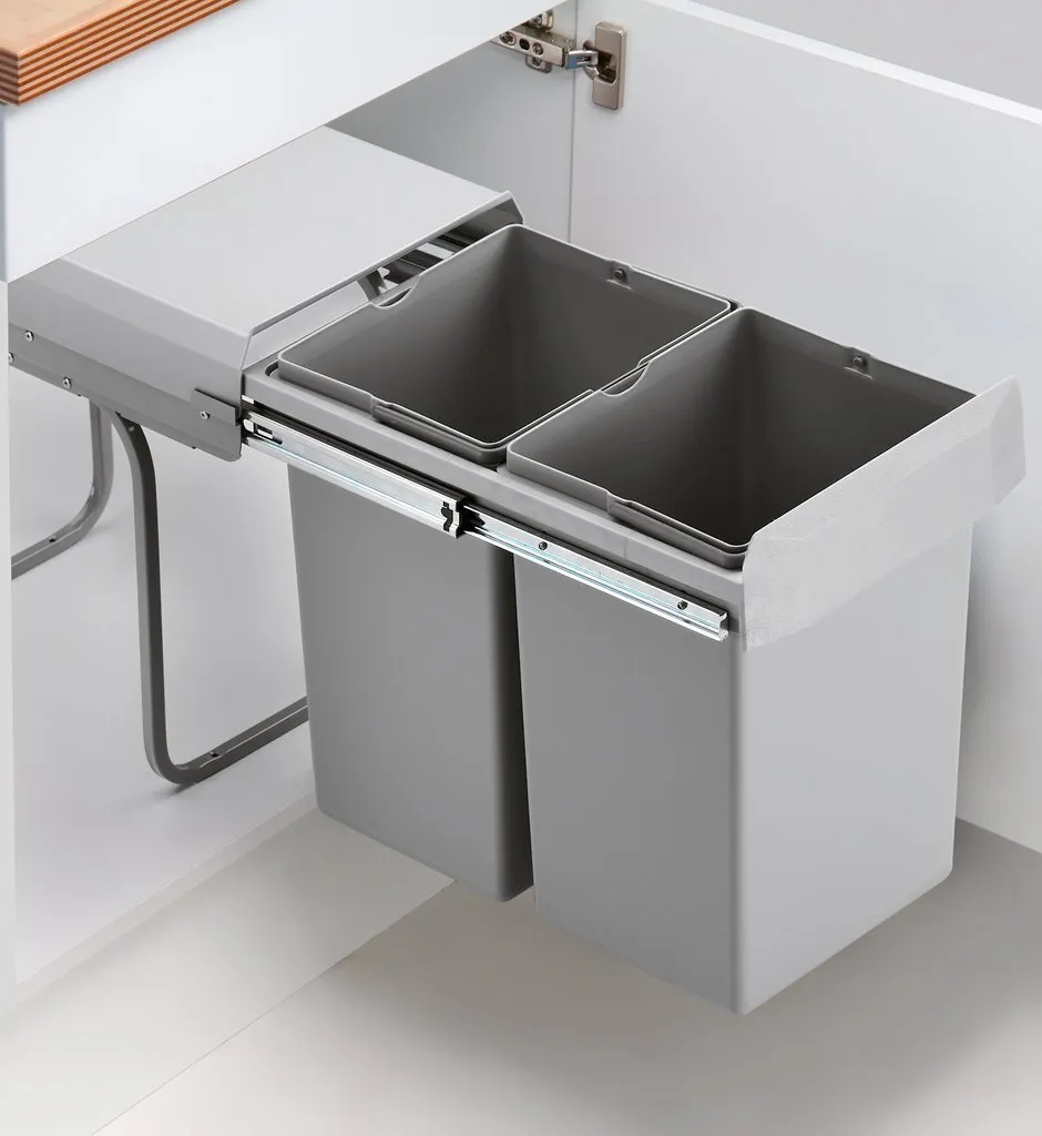 Wesco Double Deluxe. Abfallsammler, Alu Grau. - Mülleimer 8 Wesco Double Deluxe. Abfallsammler, Alu Grau. - Mülleimer – Bild 8