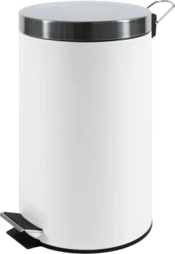 TrendLine Tretabfalleimer 12 L Weiß