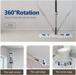 Mikrofaser Staubmop Trocken Und Nass Reinigungsmopp Mit Verstellbarem Griff -Leifheit || Vileda || Wenko Verkaufsgeschäft ff1b4e7599ca72d6824634734bdd4dc5