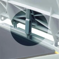 WESCO Einbau-Abfallsammler 30DT - 16 Liter, Hinter Drehtüren, Alugrau -Leifheit || Vileda || Wenko Verkaufsgeschäft ff463c66348984181db8aeb585d8ed50