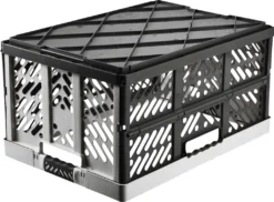 5-er Set - KLAPPBOX - Silber-Anthrazit - Faltbox Lagerbox Einkaufsbox 45 Liter 4 Griffe Aufbewahrungsbox Kunststoff Soft-Touch Softgriff Faltbox Set Klappbox Set NEU -Leifheit || Vileda || Wenko Verkaufsgeschäft ff4a25c0429a5b4ee7385b2118ffdeb4