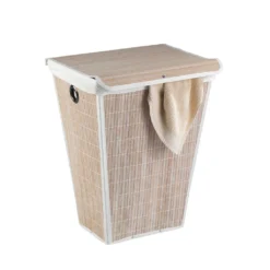 Wenko Wäschetruhe Bamboo Weiß, Konisch -Leifheit || Vileda || Wenko Verkaufsgeschäft ffe666c2a1e95d04568ab92249992853